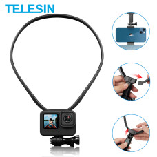 TELESIN Neck Hold Smartphone Chest Mount Lanyard Strap for GoPro Hero 10 9 8 7 6 Insta360 Osmo Action SJCAM EKEN IPhone Samsung