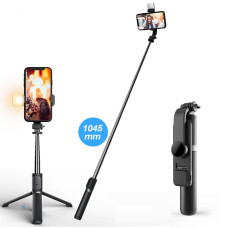 Foldable Mini Wireless Bluetooth Selfie Stick Tripod With Fill Light Shutter Remote Control For iphone 13 12 11 Pro IOS Android