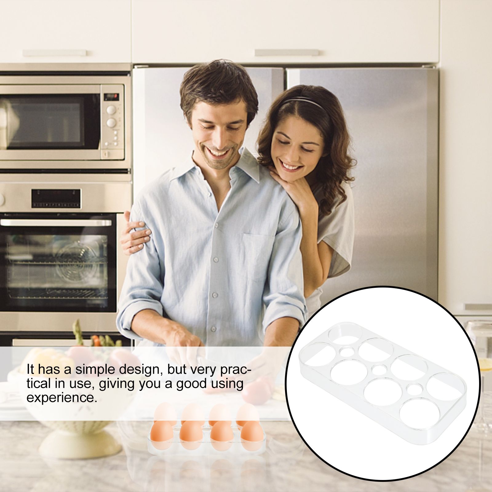 6/8grids Holder Egg Container Egg Holder for Refrigerator Egg Storage Box Egg Holder Tray Egg Storage - Image 14