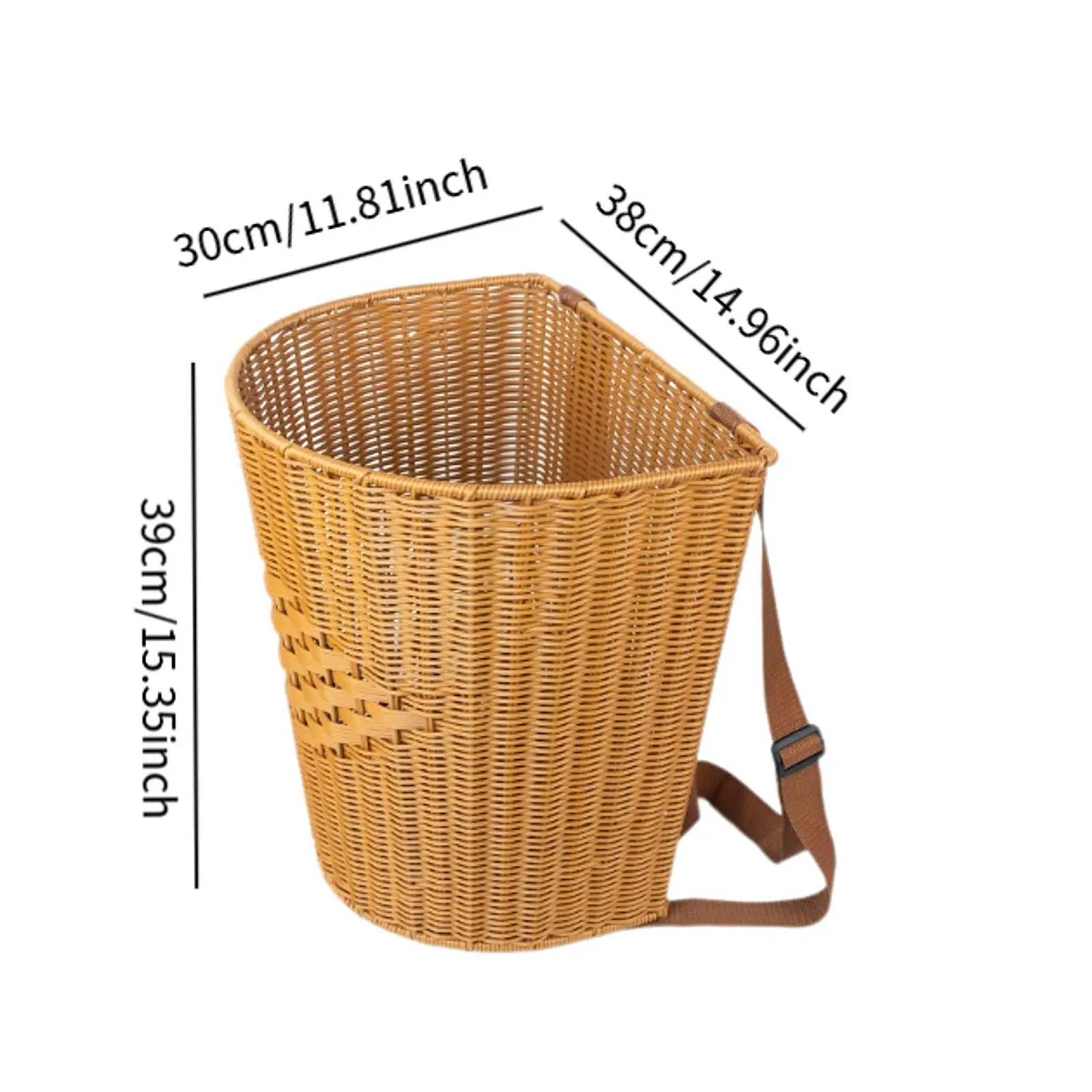 Handwoven Back Basket Easter Picnic Basket Multi-use Foraging Basket Shopping Basket for Tea Picking Candy Storage Vegetables - Image 9