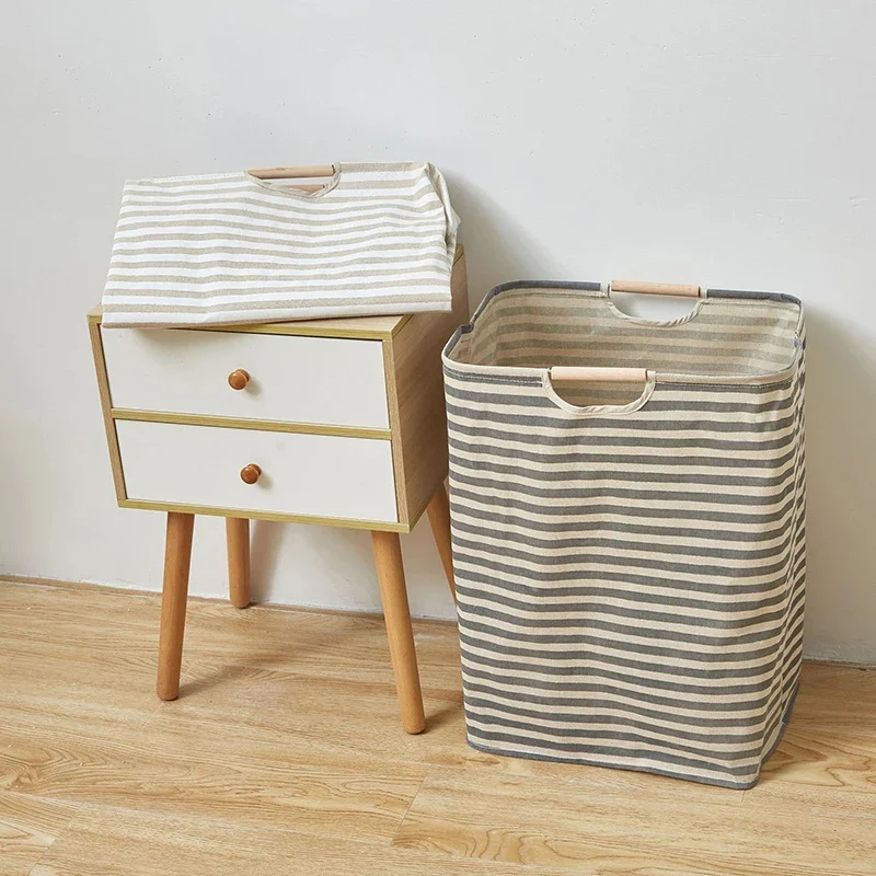 Large Capacity Laundry Storage Dirty Clothes Storage Basket with Handle Hamper Collapsible Laundry Basket Bathroom Accessories - Image 13