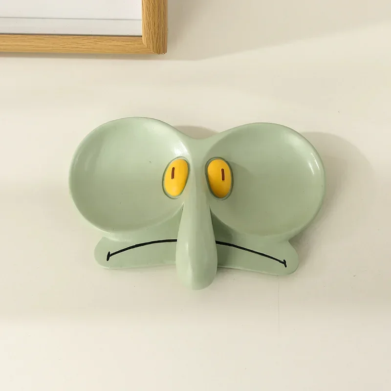 Cartoon Tray Sponges Baby Octopus Brother Glasses Frame Jewelry Box Storage Tray Decoration Cute Office Desktop Decorative Tray - Image 4