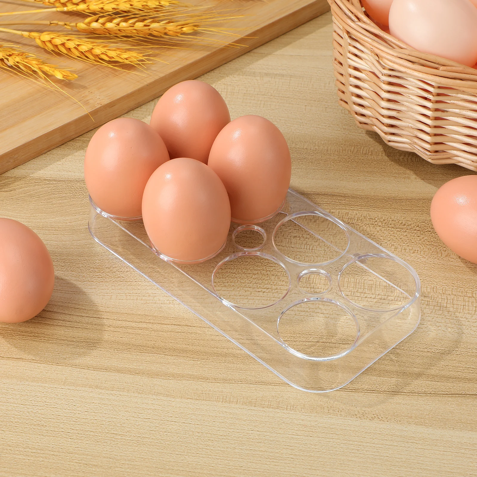 6/8grids Holder Egg Container Egg Holder for Refrigerator Egg Storage Box Egg Holder Tray Egg Storage - Image 2