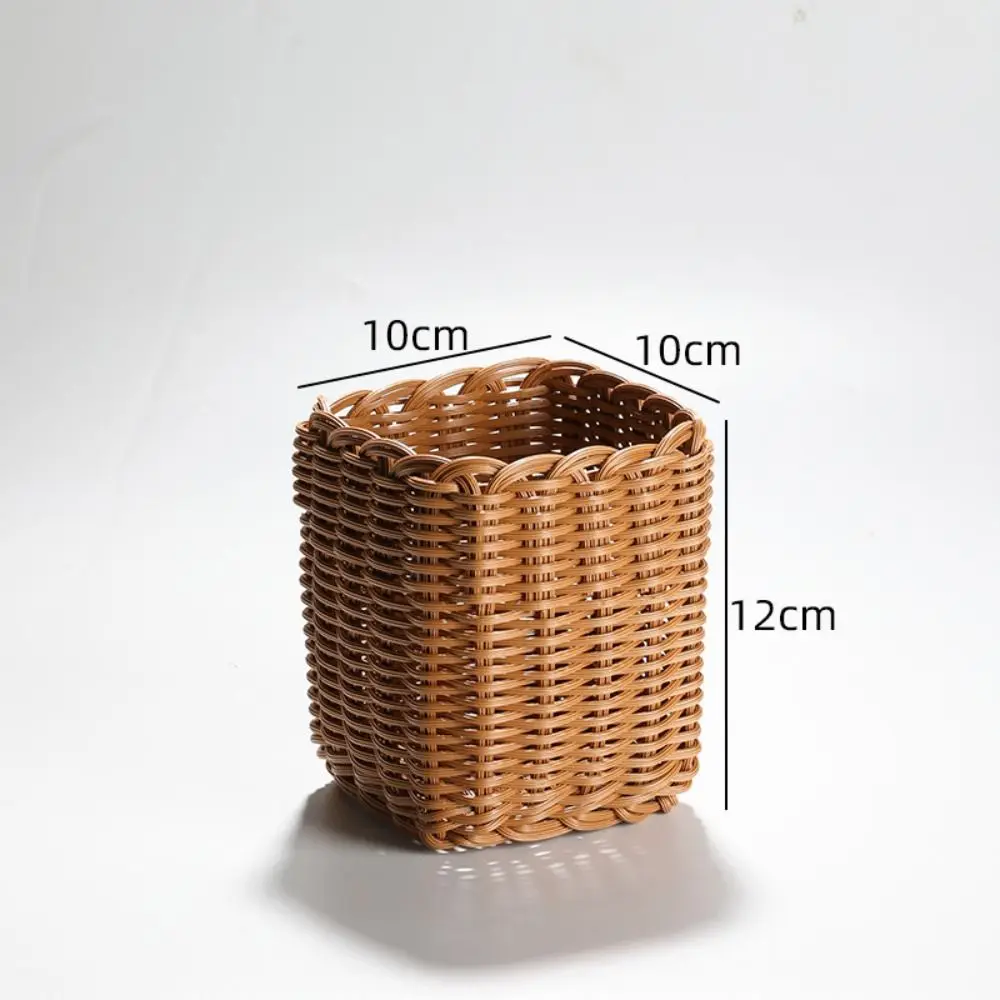 New Hardness Rattan Wicker Woven Serving Baskets Household 10 Styles Handwoven Bread Fruit Vegetables Basket Rattan Basket - Image 5