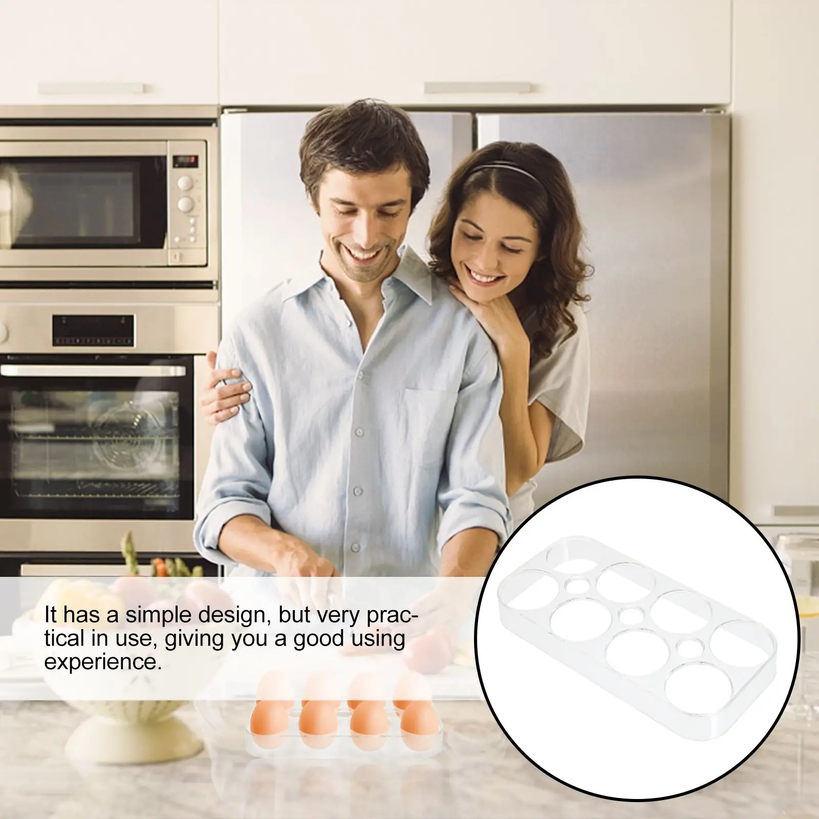 6/8grids Holder Egg Container Egg Holder for Refrigerator Egg Storage Box Egg Holder Tray Egg Storage - Image 6