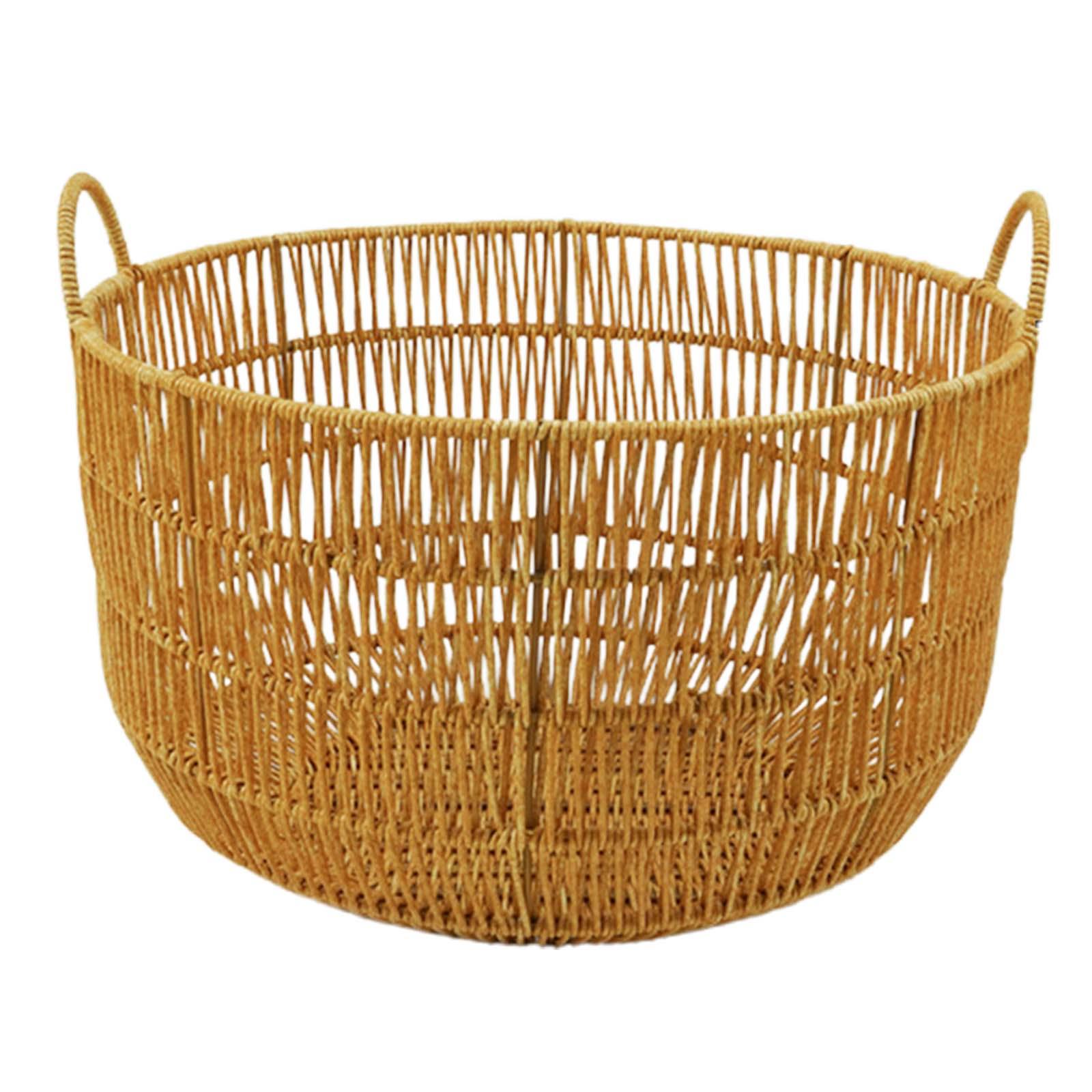 Laundry Basket Bins Toys Bin Clothes Storage Hamper with Handle Wicker Baskets for Home Bathroom Laundry Room Nursery Pillows - Image 15