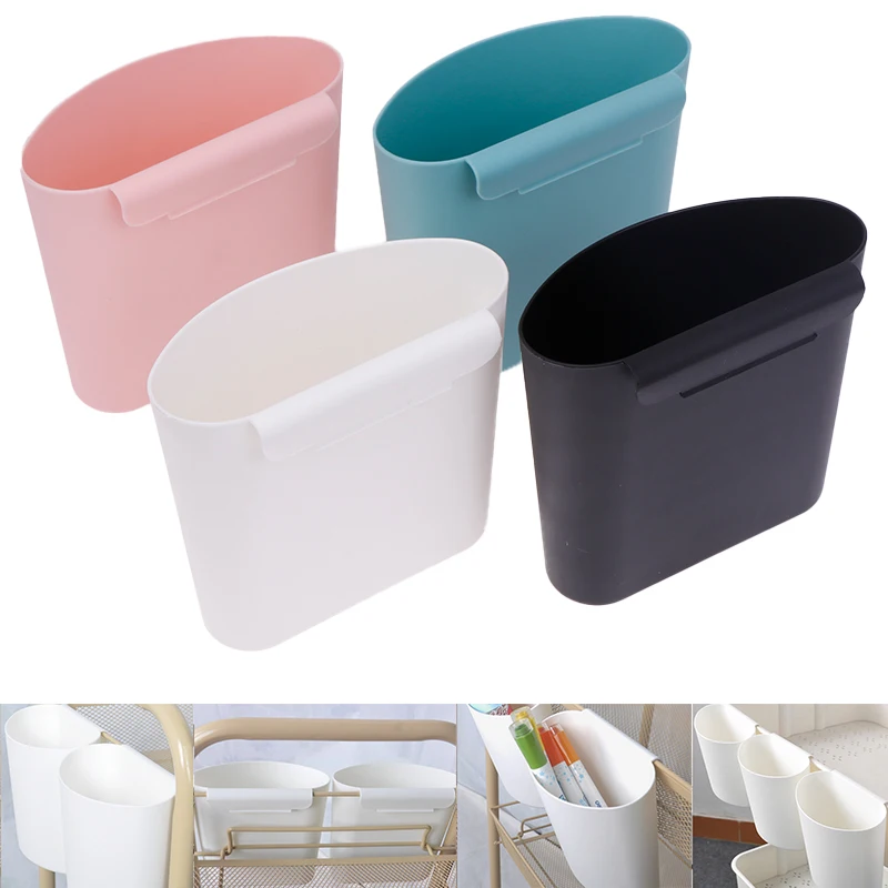 Household Back Hanging Plastic Storage Basket Kitchen Bathroom Mini Organizers Small Things Portable Storage Box Container - Image 3