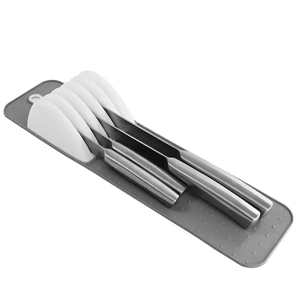 Large Knife Mat Non-Slip Drawer Knifes Organizer 5 Slots and 11 Slots Knives Holder Home Kitchen Organization - Image 7