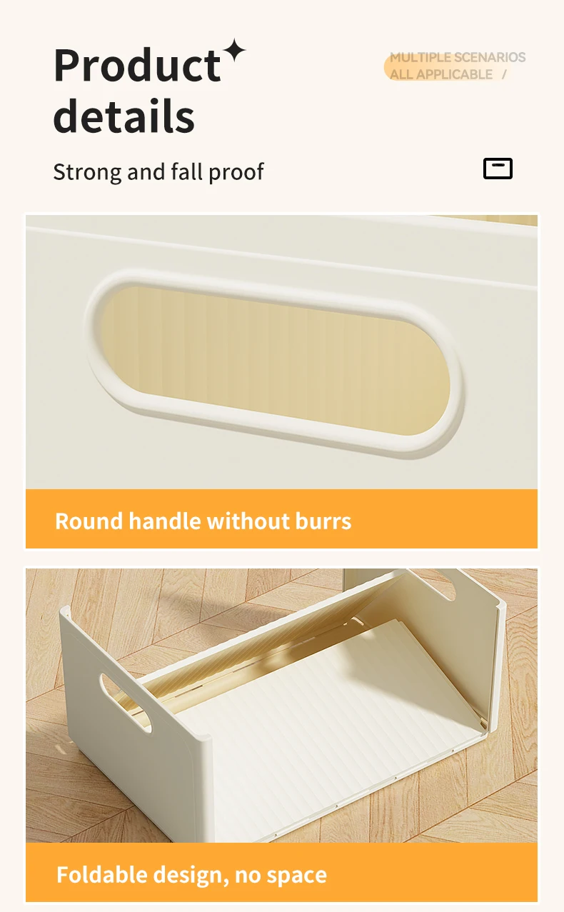 WORTHBUY Multi-functional Foldable Plastic Storage Box Kitchen Storage Organization Seasoning Jar Organizer Box Food Contianer - Image 33