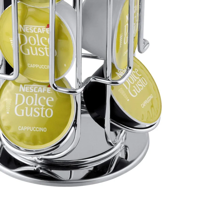 LMETJMA 360-degree Rotation 24 Dolce Gusto Coffee Capsule Holder Coffee Capsule Stand Coffee Capsule Storage Rack JT222 - Image 5