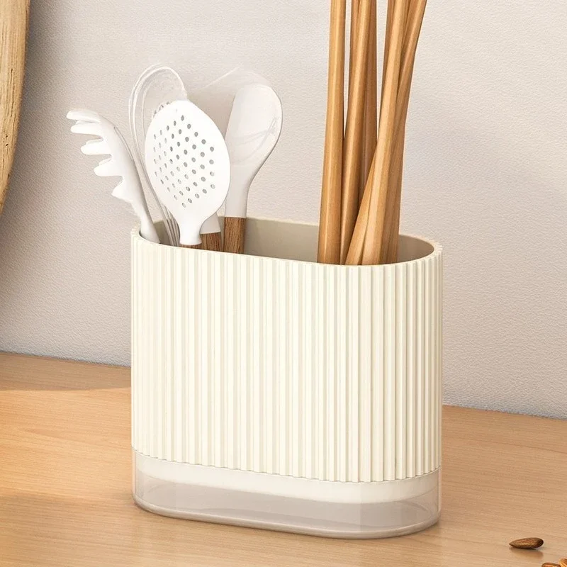 Household Kitchen Wall Mount Chopsticks Holder Drain Dry Utensil Organizer No Drill Kitchen Countertop Storage for Spoon Fork - Image 5