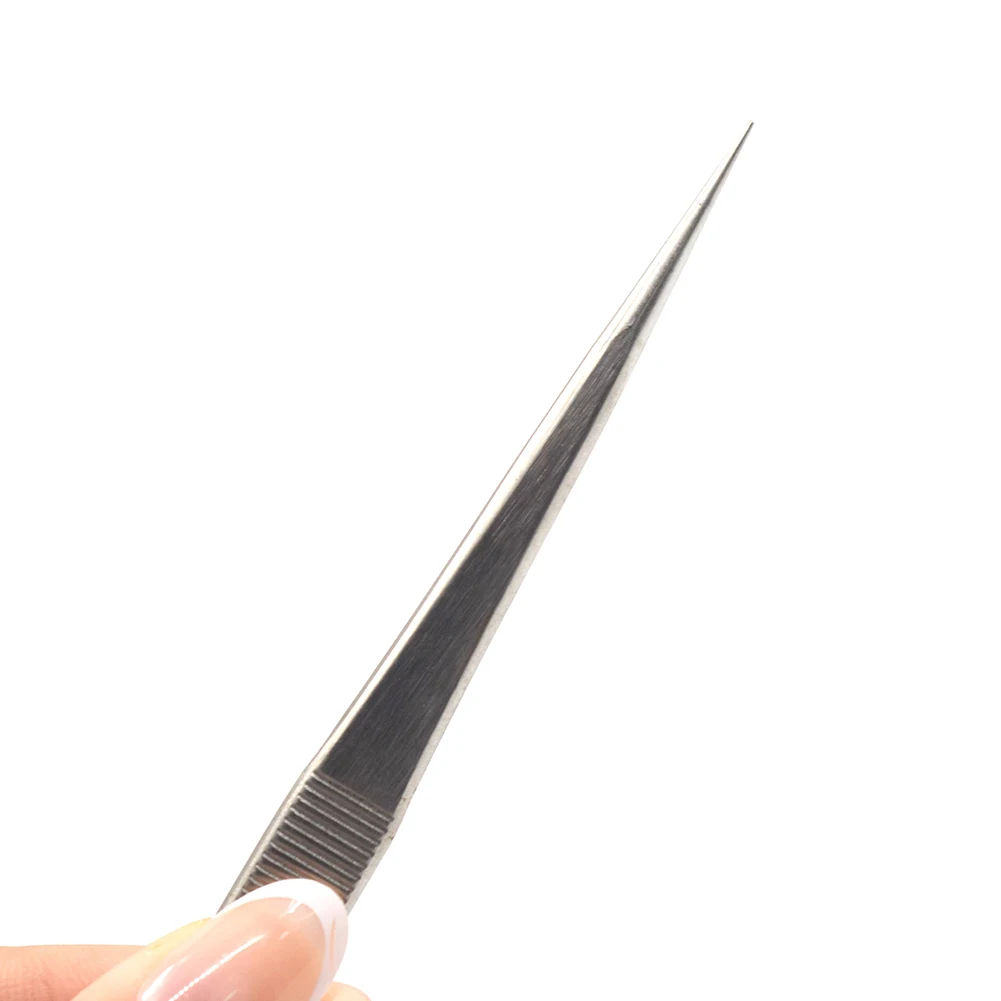 Adjustable Self Clamping Tweezers Jewelry Making Tool Slide Lock Stainless Steel Tweezers Electronic Component Repair Tools - Image 15