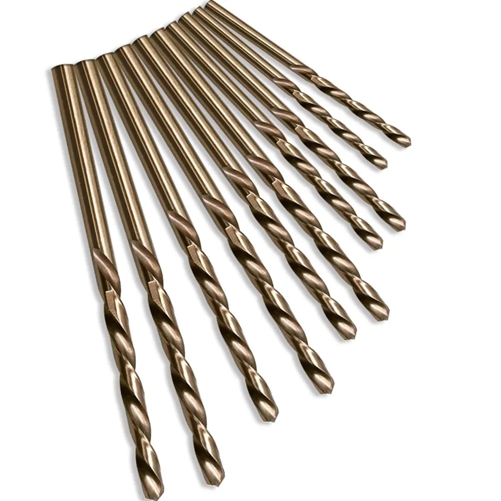10pcs/set HSS M35 Cobalt Drill Bits 1-3mm for Metal/Stainless Steel - High-Speed Steel Cobalt Coated Drill Bits with Enhanced - Image 12
