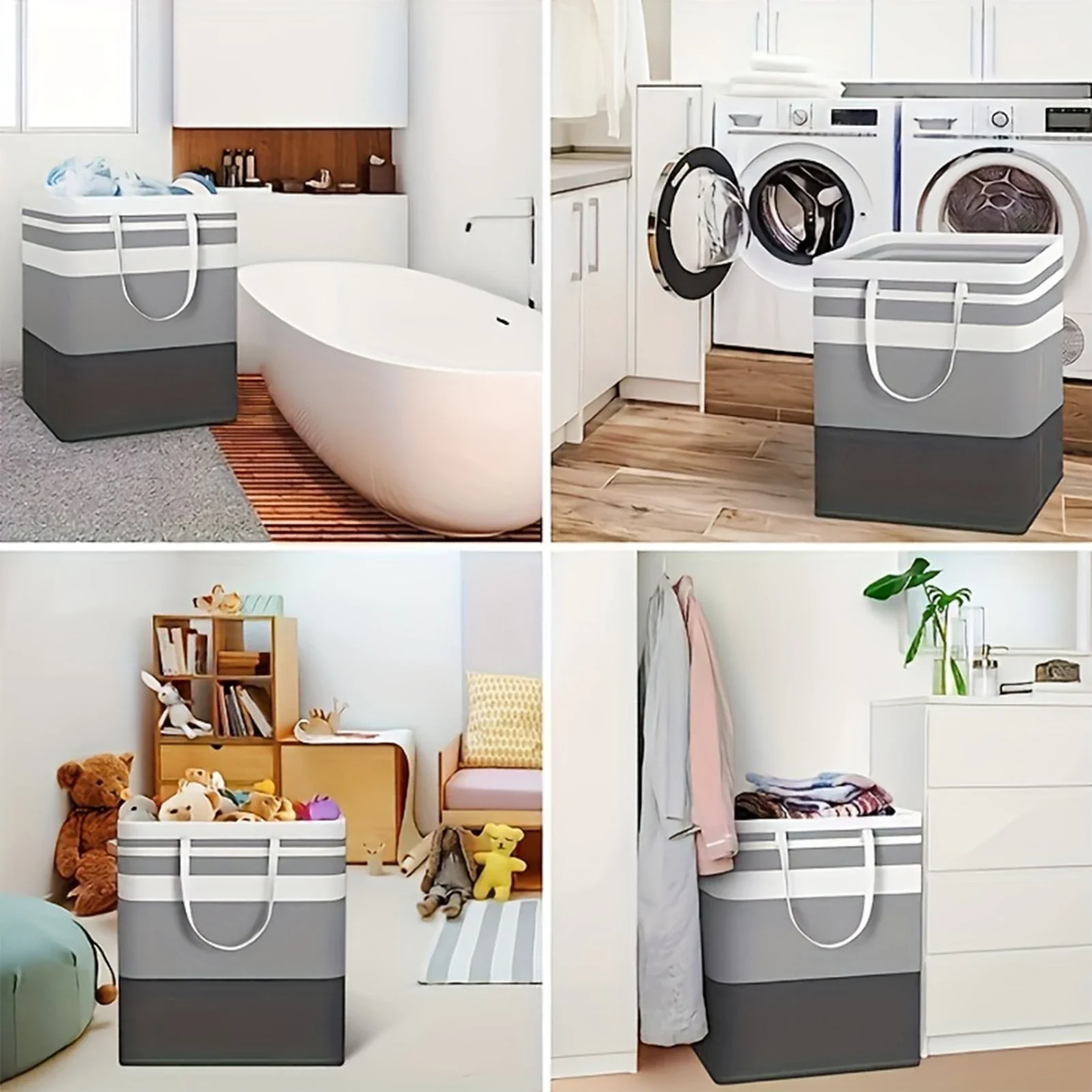 75L Laundry Baskets Large Capacity Dirty Clothes Hamper With Handles Durable Bathroom Clothes Storage Basket For Home Dorm Hotel - Image 9