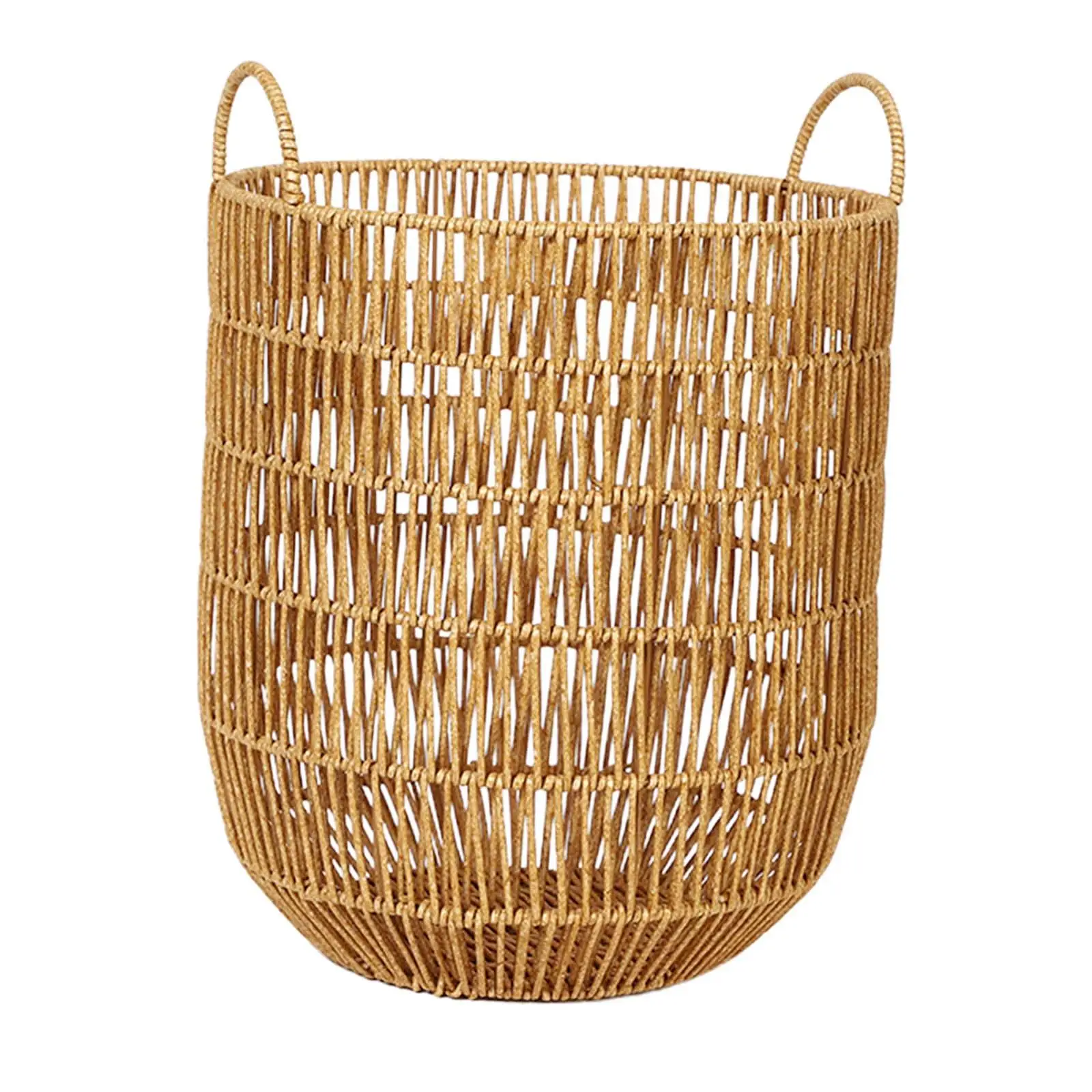 Laundry Basket Bins Toys Bin Clothes Storage Hamper with Handle Wicker Baskets for Home Bathroom Laundry Room Nursery Pillows - Image 6