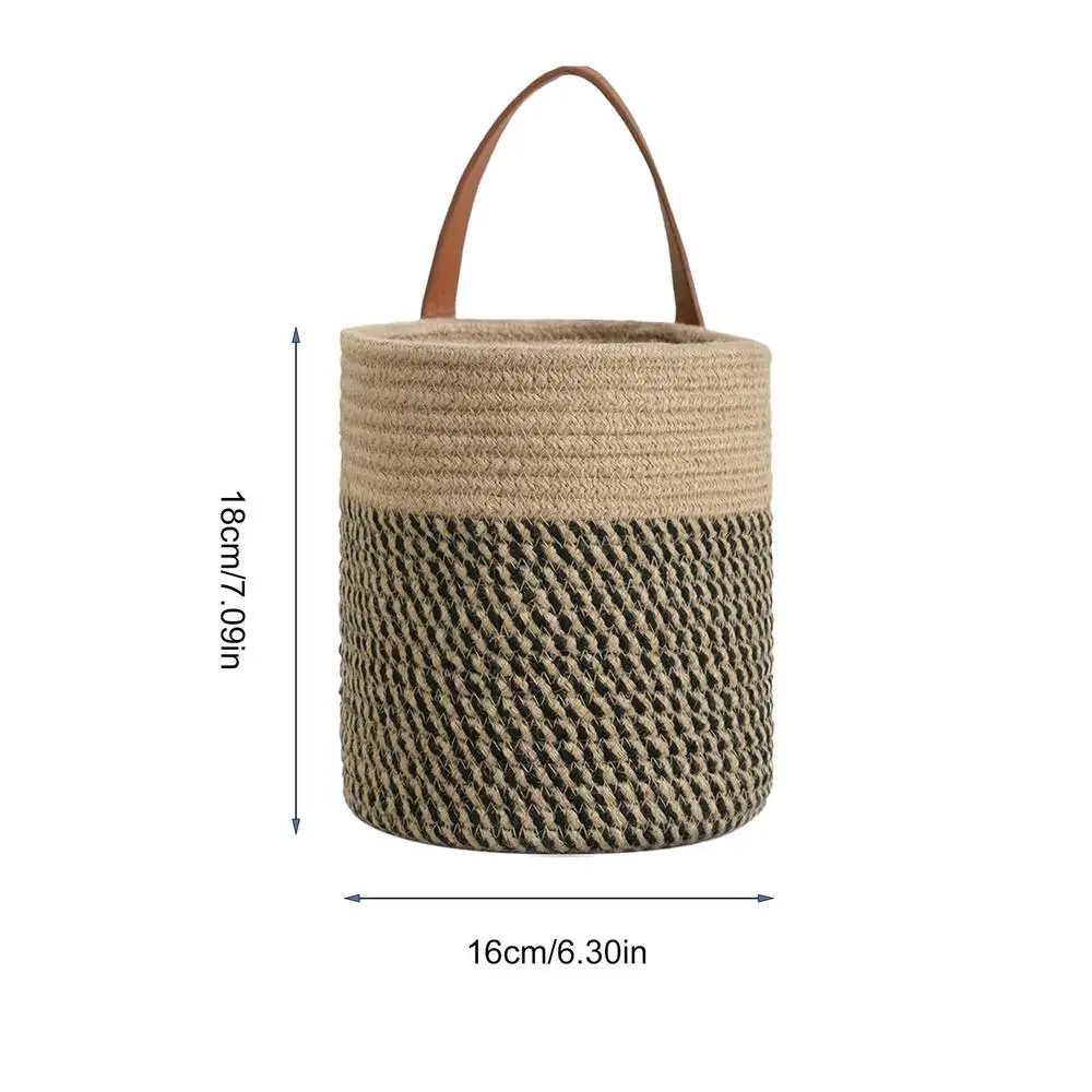 Rope Woven Baskets for Organizing Woven Rope Storage Basket Multifunctional Toy Basket for Desktop Nursery Office Bathroom Books - Image 8