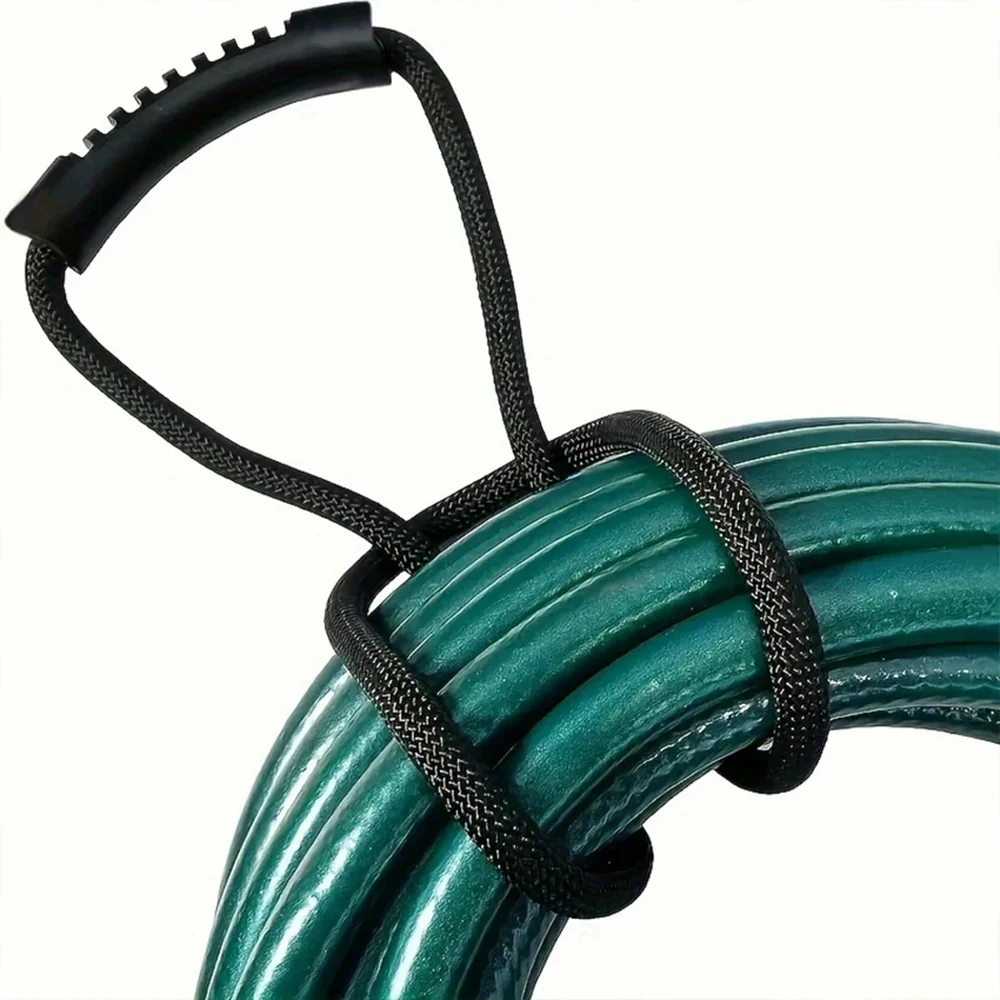 Storage Strap Heavy-Duty Hook and Loop Cord Carrying Strap Hanger and Organizer with Handle for Pool Hoses Garden Hoses Cables - Image 3