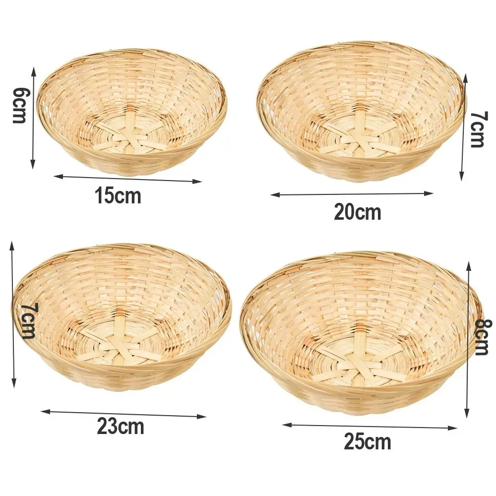 Vegetable Food Storage Basket Bread Fruit Round Dustpan Decorative Woven Basket Desktop Decoration Egg Basket - Image 6