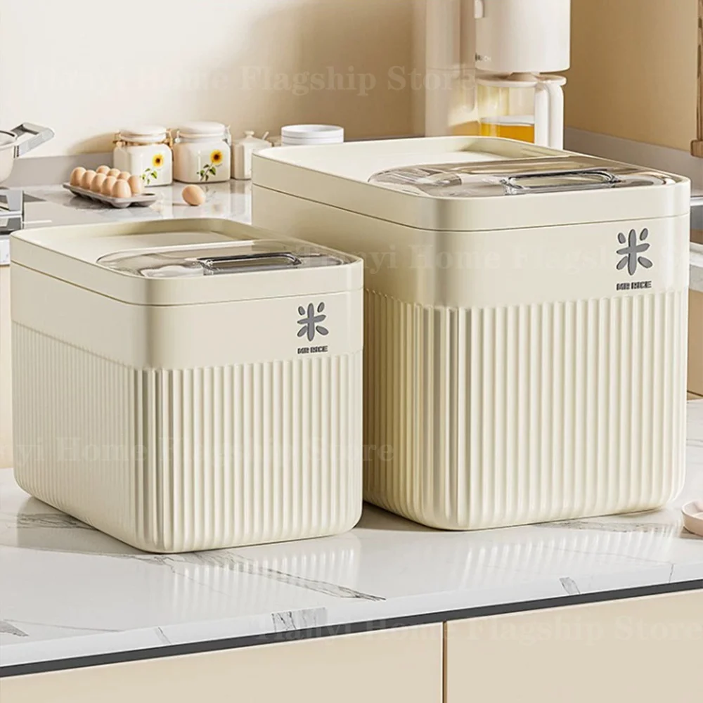 5/10/15KG Rice Storage Box Home with Lid Insect Proof Moisture Proof Rice Box Sealed Jar Kitchen Container Storing Dry Grain - Image 3