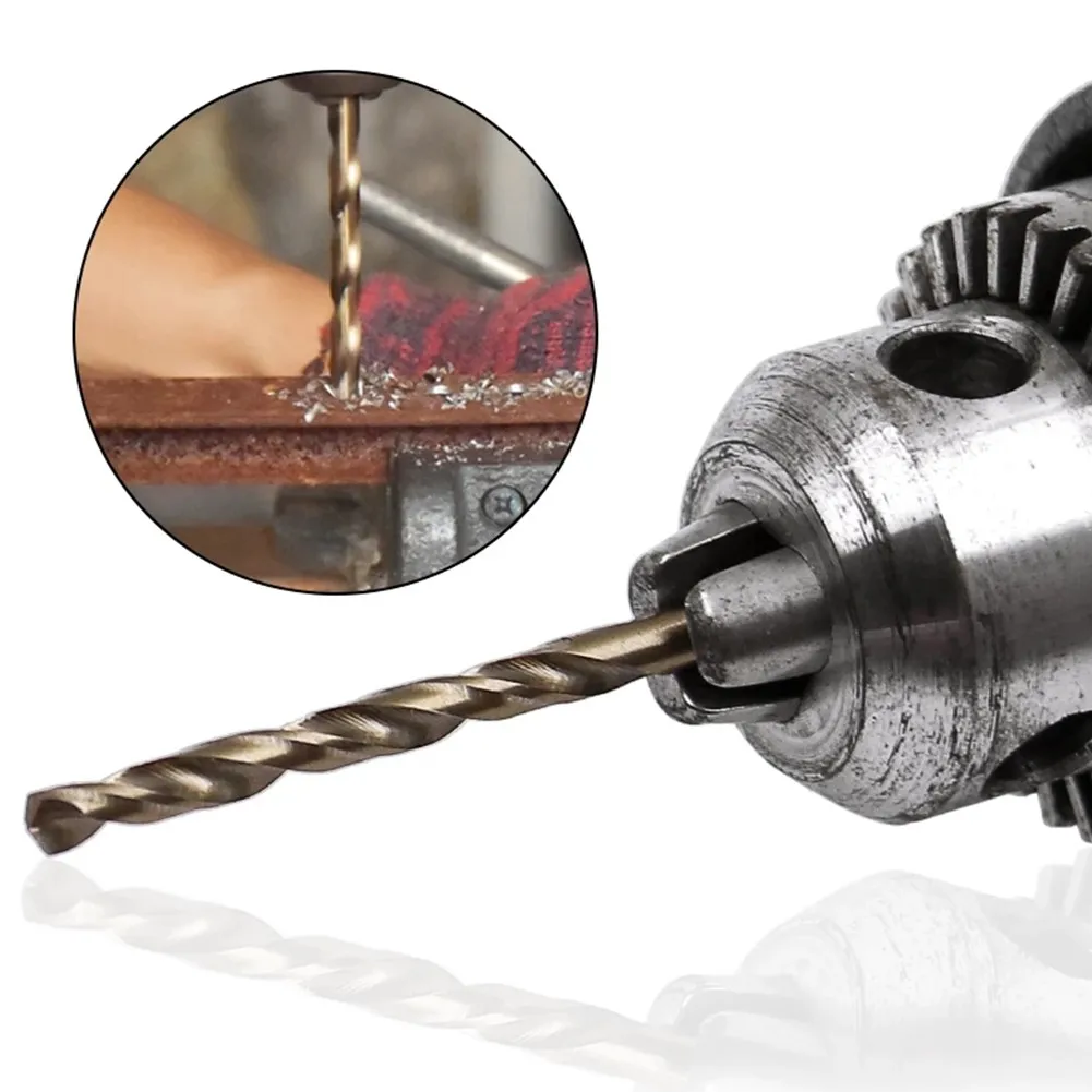 10pcs/set HSS M35 Cobalt Drill Bits 1-3mm for Metal/Stainless Steel - High-Speed Steel Cobalt Coated Drill Bits with Enhanced - Image 9