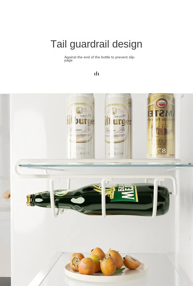 Creative Home Furnishing Accessories Beer Bottle Fridge Organizer Wine Display Shelf Holder Hook Refrigerator Storage Rack - Image 11