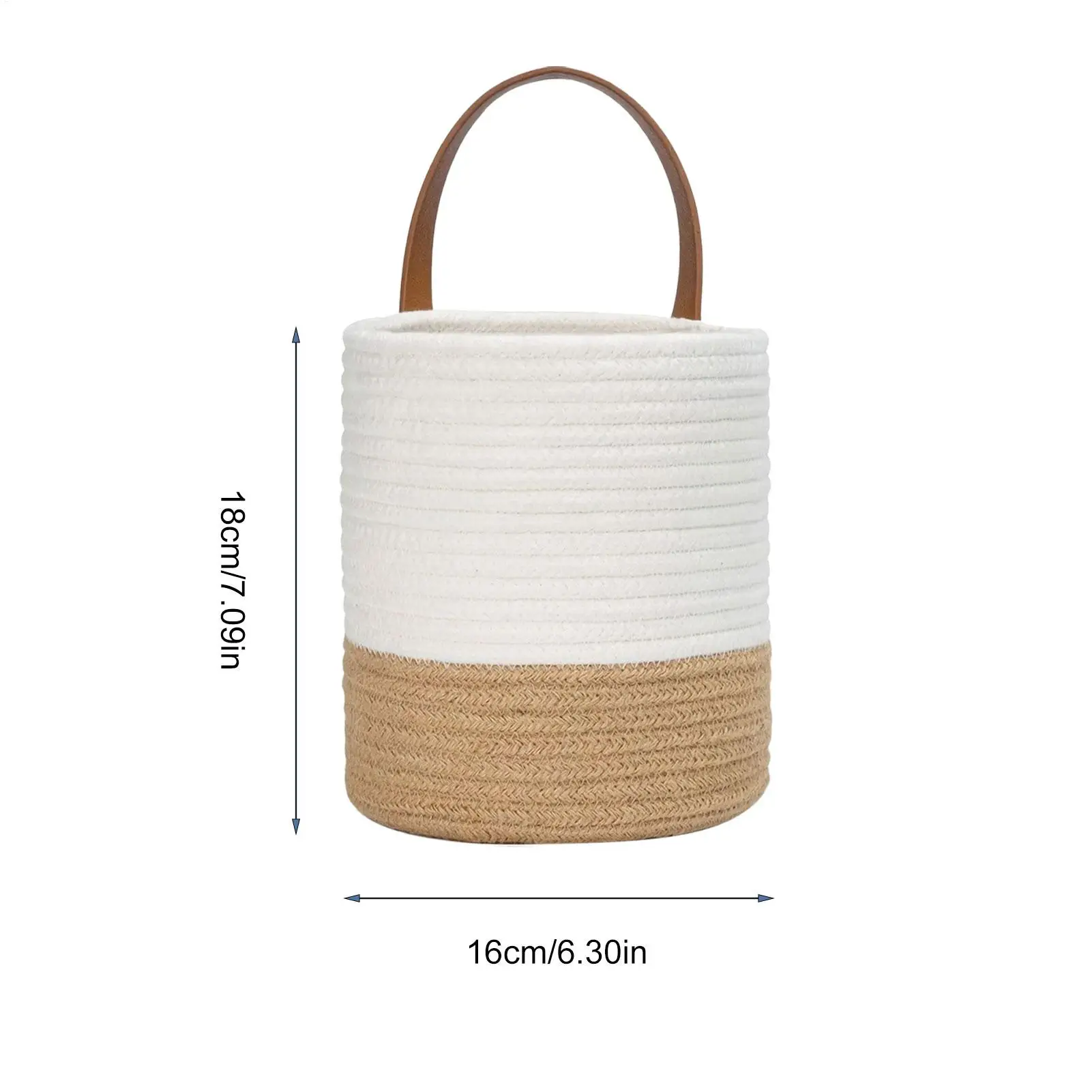 Rope Woven Baskets for Organizing Woven Rope Storage Basket Multifunctional Toy Basket for Desktop Nursery Office Bathroom Books - Image 11
