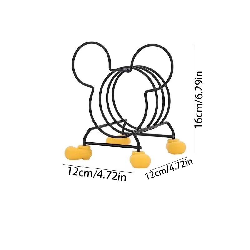 Kitchen Stove Insulation Rack, Mickey Kitchen Storage Rack, Bowl Rack, Pot Rack, Cutlery Rack, Multifunctional, Optional Styles - Image 2