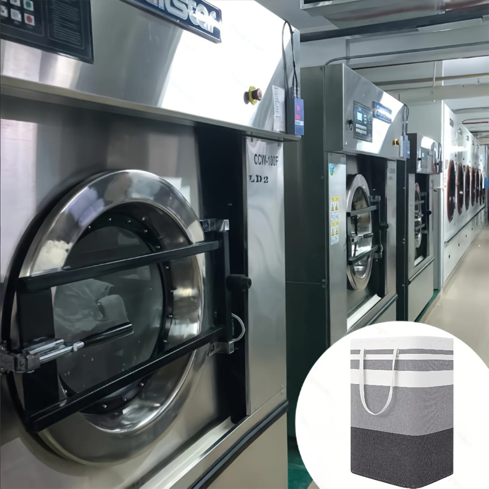 75L Large Laundry bags Baskets with Handles Durable Dirty Clothes Hamper Storage Basket for Home Dorm Hotels Laundry 2030 - Image 12