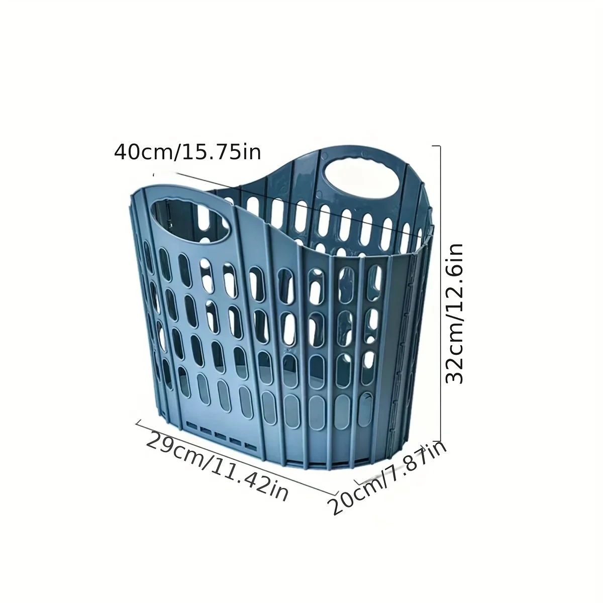 1pc Collapsible Laundry Hamper, High Capacity Portable Fabric Basket, Space Saving Foldable Storage Bin for Bathroom Bedroom - Image 9