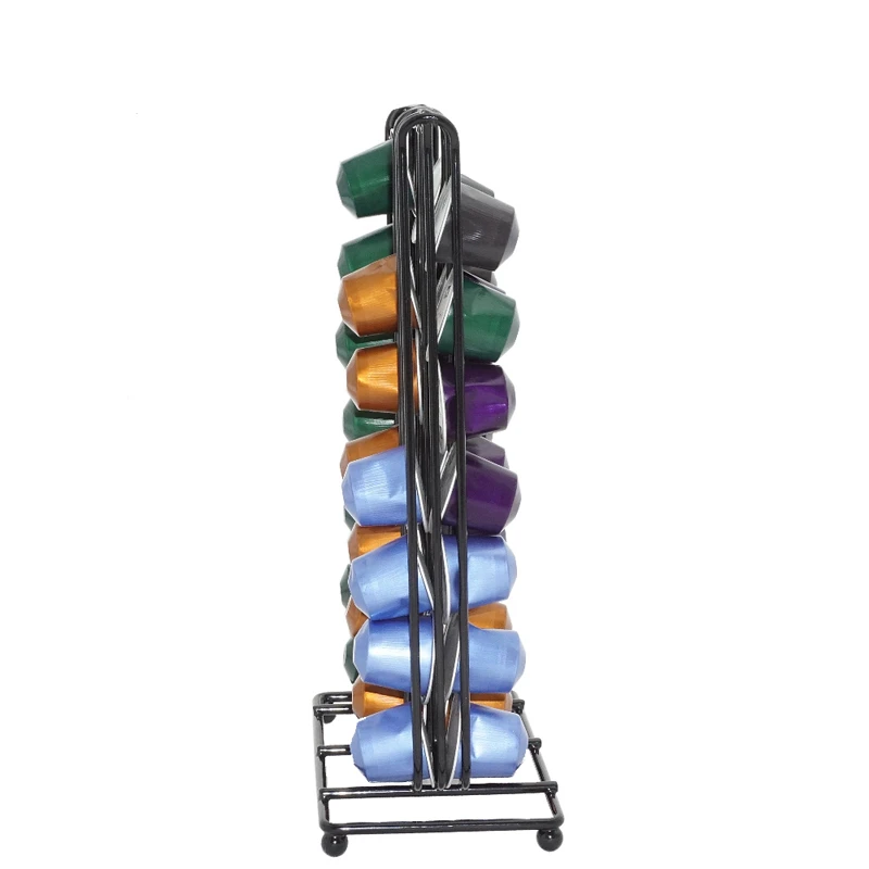LMETJMA 360-degree Rotation 24 Dolce Gusto Coffee Capsule Holder Coffee Capsule Stand Coffee Capsule Storage Rack JT222 - Image 3