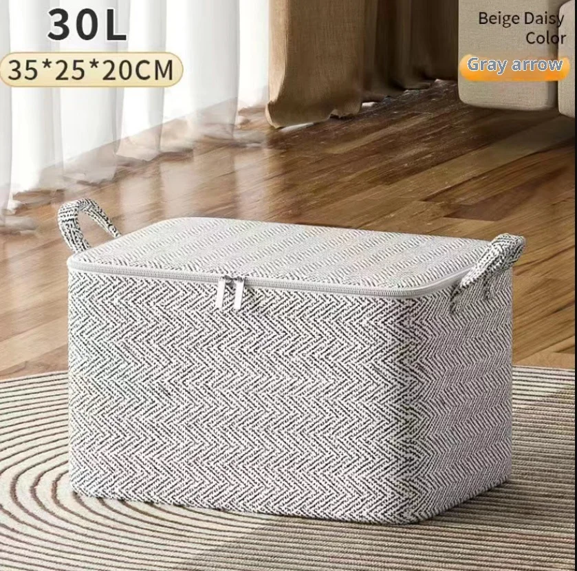 Large Capacity Clothes Storage Box 220L with Lid Organizer Bag for Laundry Basket Home Closet Bedroom Storage Solution - Image 10